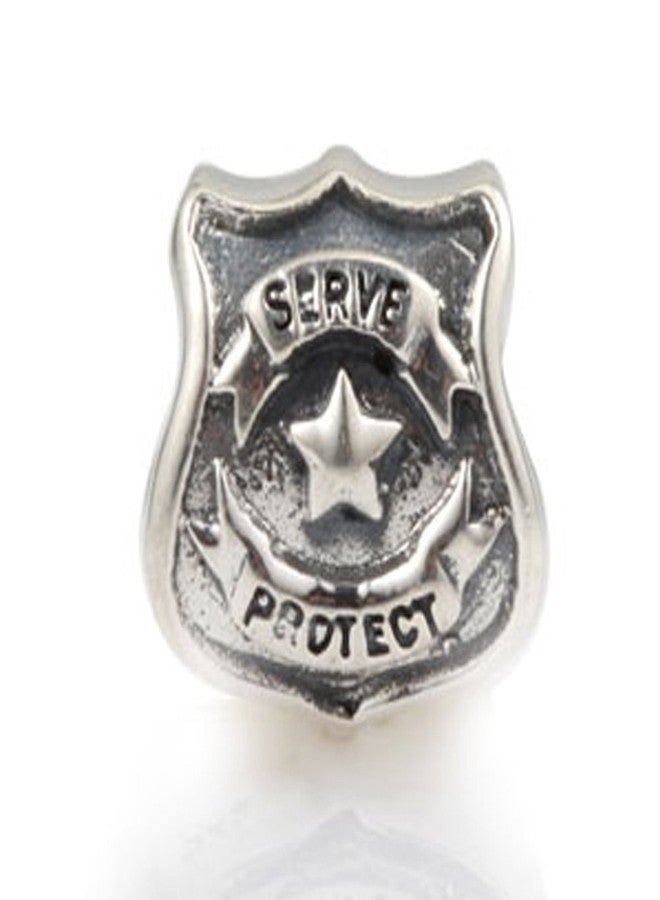 ARTCHARM Shield Charm 925 Sterling Silver To Serve and Protect Charm European Style Bead Charm - Image 3